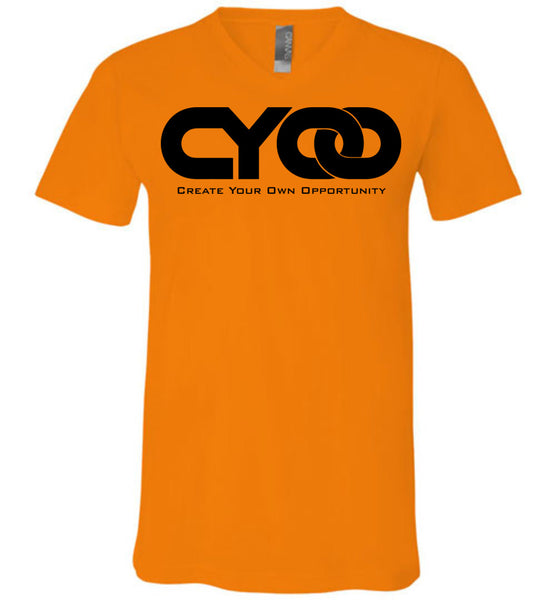 CYOO Black Logo V-Neck T-Shirt