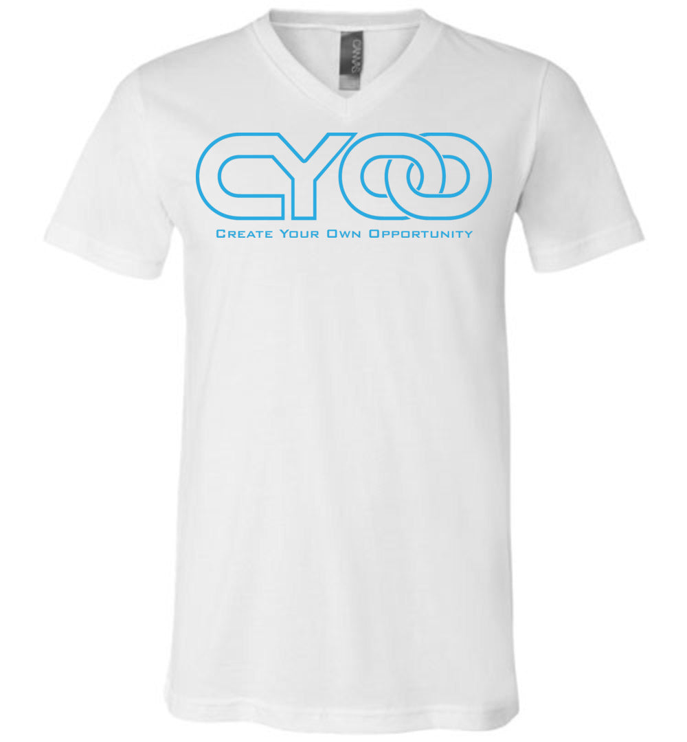 CYOO Light Blue V-Neck T-Shirt
