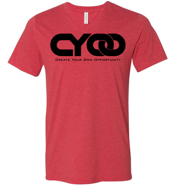 CYOO Black Logo V-Neck T-Shirt