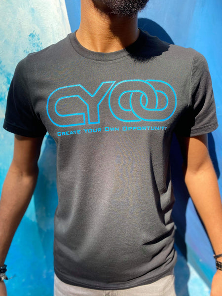 CYOO Light Blue Logo Men T-Shirt