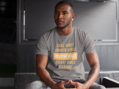 Issavibe T-shirt (Gray and Gold)